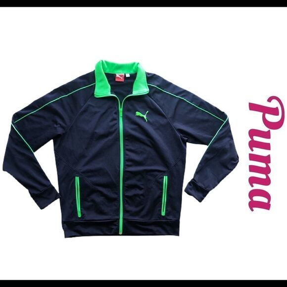 Puma Full Zip Long Sleeve Jacket Sz Medium - Picture 1 of 8